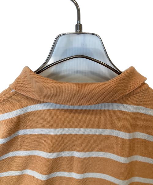 POLO BY RALPH LAUREN（ポロ バイ ラルフローレン）POLO BY RALPH LAUREN (ポロ バイ ラルフローレン) ボーダーポロシャツ ベージュ×ホワイト サイズ:XLの古着・服飾アイテム