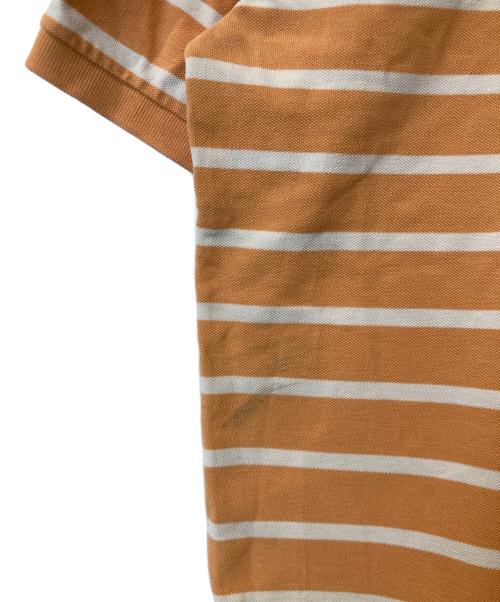 POLO BY RALPH LAUREN（ポロ バイ ラルフローレン）POLO BY RALPH LAUREN (ポロ バイ ラルフローレン) ボーダーポロシャツ ベージュ×ホワイト サイズ:XLの古着・服飾アイテム