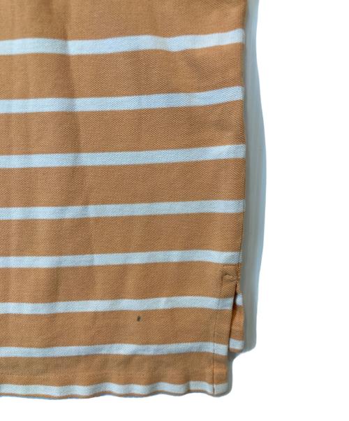 POLO BY RALPH LAUREN（ポロ バイ ラルフローレン）POLO BY RALPH LAUREN (ポロ バイ ラルフローレン) ボーダーポロシャツ ベージュ×ホワイト サイズ:XLの古着・服飾アイテム