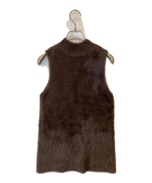 NATURAL BEAUTY BASIC（ナチュラルビューティーベーシック）NATURAL BEAUTY BASIC (ナチュラルビューティーベーシック) フェザーアメスリニット　017-4270803 ブラウン サイズ:Free 未使用品の古着・服飾アイテム