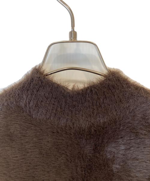 NATURAL BEAUTY BASIC（ナチュラルビューティーベーシック）NATURAL BEAUTY BASIC (ナチュラルビューティーベーシック) フェザーアメスリニット　017-4270803 ブラウン サイズ:Free 未使用品の古着・服飾アイテム