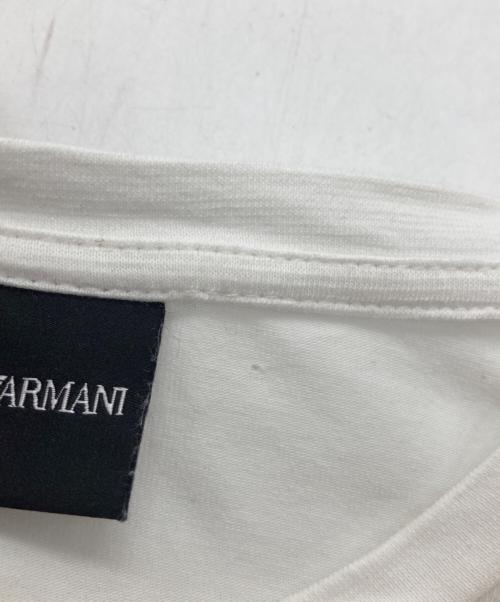 EMPORIO ARMANI（エンポリオアルマーニ）EMPORIO ARMANI (エンポリオアルマーニ) クルーネックロングTシャツ 8N1T81 ホワイト サイズ:Lの古着・服飾アイテム