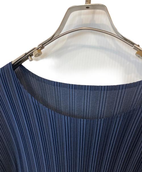PLEATS PLEASE（プリーツプリーズ）PLEATS PLEASE (プリーツプリーズ) プリーツカットソー PP23FK351 ネイビー サイズ:3の古着・服飾アイテム
