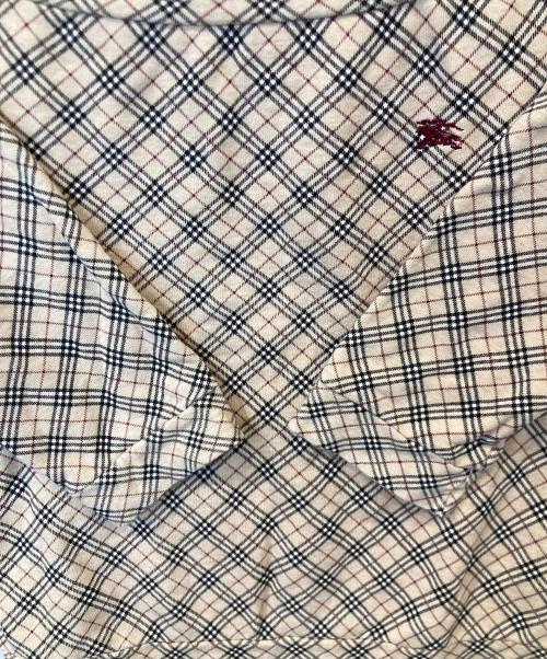 BURBERRY BLUE LABEL（バーバリーロンドンブルーレーベル）BURBERRY BLUE LABEL (バーバリーロンドンブルーレーベル) ノバチェック柄カットソー　FA559-159 ベージュ サイズ:38の古着・服飾アイテム