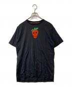 PAUL SMITHポールスミス）の古着「ストロベリースカルＴシャツ　PF-JT-80072」｜ブラック