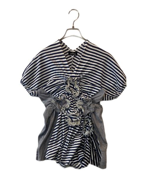 tricot COMME des GARCONS（トリココムデギャルソン）tricot COMME des GARCONS (トリココムデギャルソン) ミニワンピ　TO-T071 ネイビー サイズ:表記がないため不明の古着・服飾アイテム