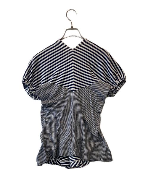 tricot COMME des GARCONS（トリココムデギャルソン）tricot COMME des GARCONS (トリココムデギャルソン) ミニワンピ　TO-T071 ネイビー サイズ:表記がないため不明の古着・服飾アイテム