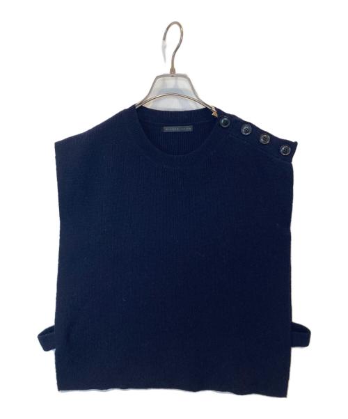 MIHOKO SAITO（ミホコ サイトウ）MIHOKO SAITO (ミホコ サイトウ) ニットベスト　MH-K0490 ネイビー サイズ:FREEの古着・服飾アイテム