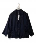 COMOLIコモリ）の古着「カシミヤシルク 製品染ジャケット　A03-01025」｜ネイビー