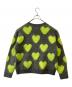 moyan AFRICA (モヤンアフリカ) LOVEBOMB BRUSHED KINT CARDIGAN グレー×グリーン サイズ:L：4000円