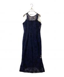 Knuth Marf（クヌースマーフ）の古着「mesh jacquard one piece　KM23SUS01」｜ブラック