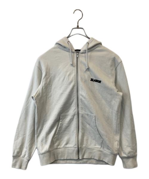 X-LARGE（エクストララージ）X-LARGE (エクストララージ) ジップパーカー 01193217 ライトグレー サイズ:Mの古着・服飾アイテム