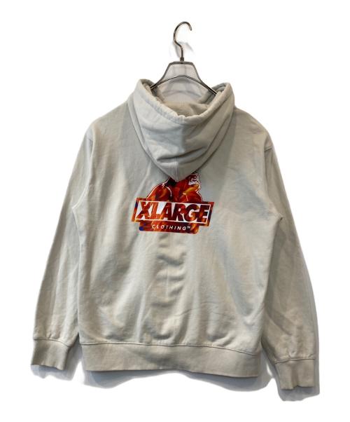 X-LARGE（エクストララージ）X-LARGE (エクストララージ) ジップパーカー 01193217 ライトグレー サイズ:Mの古着・服飾アイテム