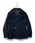 BURBERRY BLACK LABEL（バーバリーブラックレーベル）の古着「Pコート D1F70-213-28」｜ネイビー