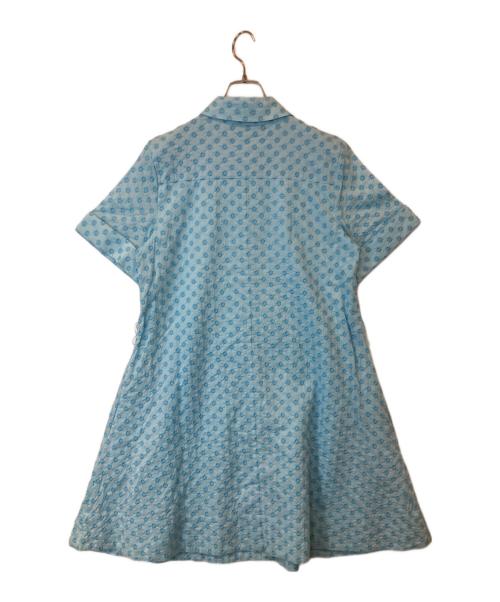 Kate Spade（ケイトスペード）Kate Spade (ケイトスペード) エンブロイダリー シャツドレス　KG972 スカイブルー サイズ:Mの古着・服飾アイテム