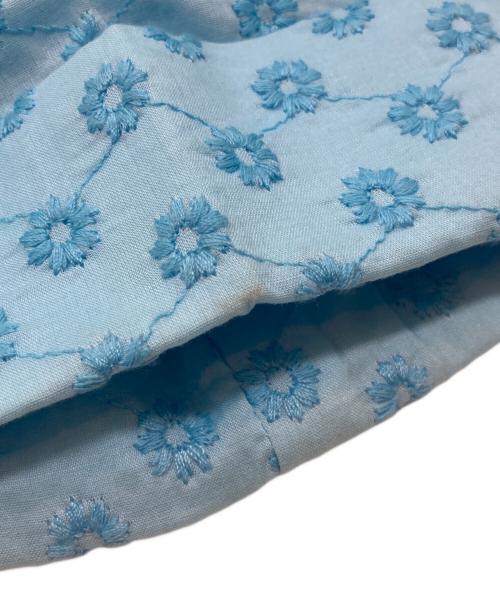 Kate Spade（ケイトスペード）Kate Spade (ケイトスペード) エンブロイダリー シャツドレス　KG972 スカイブルー サイズ:Mの古着・服飾アイテム