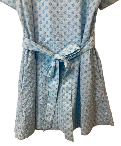 Kate Spade（ケイトスペード）Kate Spade (ケイトスペード) エンブロイダリー シャツドレス　KG972 スカイブルー サイズ:Mの古着・服飾アイテム