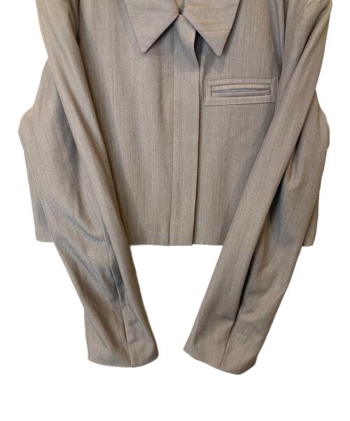 ETRE TOKYO（エトレトウキョウ）ETRE TOKYO (エトレトウキョウ) スリットスリーブショートブルゾン　1223101091 ベージュ サイズ:Mの古着・服飾アイテム