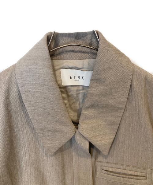 ETRE TOKYO（エトレトウキョウ）ETRE TOKYO (エトレトウキョウ) スリットスリーブショートブルゾン　1223101091 ベージュ サイズ:Mの古着・服飾アイテム