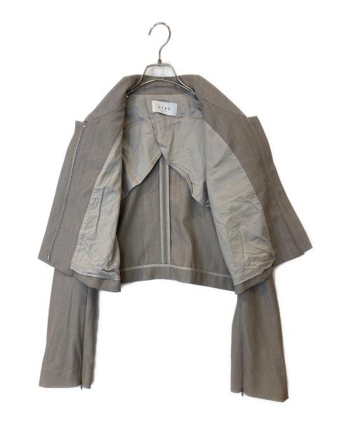 ETRE TOKYO（エトレトウキョウ）ETRE TOKYO (エトレトウキョウ) スリットスリーブショートブルゾン　1223101091 ベージュ サイズ:Mの古着・服飾アイテム