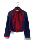 Sandroサンドロ）の古着「スタンドカラージャケット」｜ネイビー