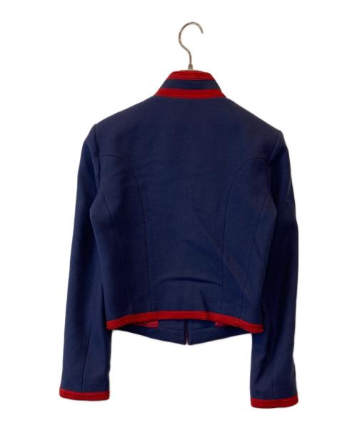 Sandro（サンドロ）Sandro (サンドロ) スタンドカラージャケット ネイビー サイズ:36の古着・服飾アイテム