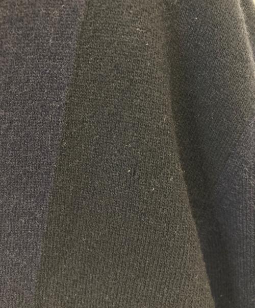 COMME des GARCONS SHIRT（コムデギャルソンシャツ）COMME des GARCONS SHIRT (コムデギャルソンシャツ) ウール100％ 切替ニットカーディガン  ネイビー サイズ:Lの古着・服飾アイテム