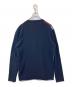 COMME des GARCONS SHIRT (コムデギャルソンシャツ) ウール100％ 切替ニットカーディガン  ネイビー サイズ:L：7000円