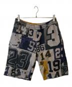 Acne studiosアクネ ストゥディオス）の古着「Ewan Numbers ハーフパンツ」｜グレー