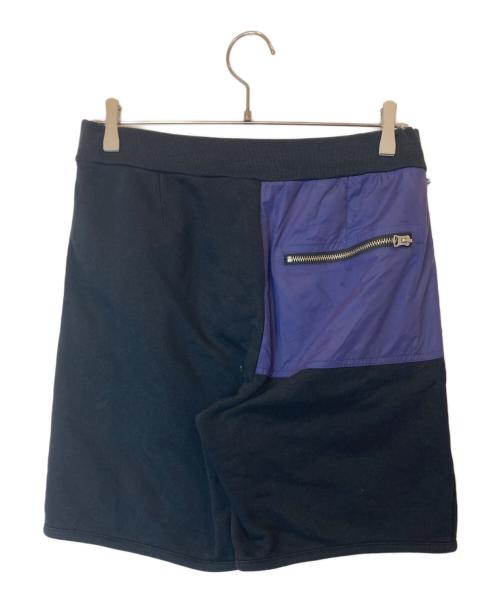 Acne studios（アクネ ストゥディオス）Acne studios (アクネ ストゥディオス) ナイロン切替スウェットハーフパンツ　14SS ブラック サイズ:XXSの古着・服飾アイテム