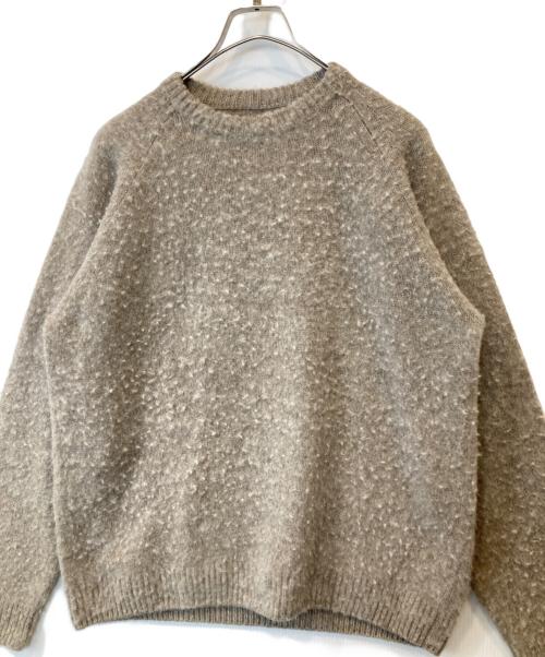 BATONER（バトナ―）BATONER (バトナ―) NAPPING WOOL CREW NECK BN-21FM-060 ニット ベージュ サイズ:2の古着・服飾アイテム