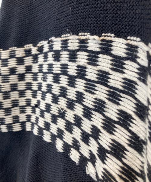 Maison Margiela（メゾンマルジェラ）Maison Margiela (メゾンマルジェラ) チェック柄ウールニット　50 HA262 ブラック サイズ:Mの古着・服飾アイテム
