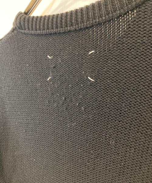 Maison Margiela（メゾンマルジェラ）Maison Margiela (メゾンマルジェラ) チェック柄ウールニット　50 HA262 ブラック サイズ:Mの古着・服飾アイテム