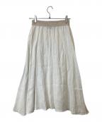 O'NEIL OF DUBLINオニールオブダブリン）の古着「リネンスカート」｜ホワイト
