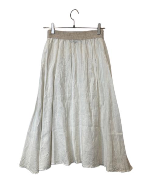 O'NEIL OF DUBLIN（オニールオブダブリン）O'NEIL OF DUBLIN (オニールオブダブリン) リネンスカート ホワイト サイズ: US6の古着・服飾アイテム