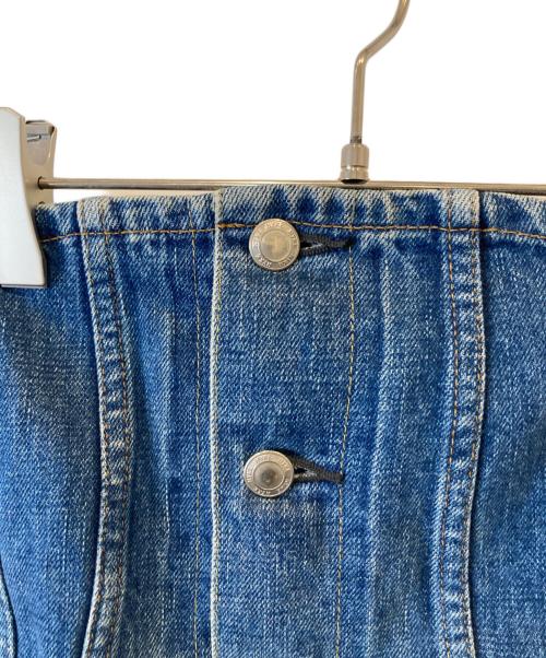 HYKE（ハイク）HYKE (ハイク) DENIM STRAPLESS TOP インディゴ サイズ:2の古着・服飾アイテム