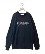 GIVENCHYジバンシィ）の古着「シグネチャーロゴトレーナースウェット　BMJ03C30AF」｜ブラック