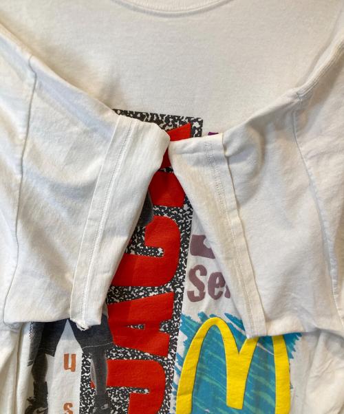 cactus jack（カクタス・ジャック）cactus jack (カクタス・ジャック) McDonald (マクドナルド) プリントTシャツ　TravisScott ホワイト サイズ:XLの古着・服飾アイテム
