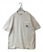 PALACEパレス）の古着「WAFFLE OVERLOCK T-SHIRT」｜ホワイト