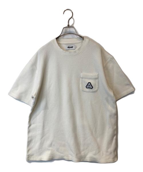 PALACE（パレス）PALACE (パレス) WAFFLE OVERLOCK T-SHIRT ホワイト サイズ:Lの古着・服飾アイテム