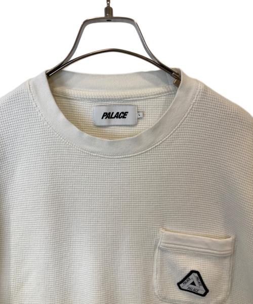 PALACE（パレス）PALACE (パレス) WAFFLE OVERLOCK T-SHIRT ホワイト サイズ:Lの古着・服飾アイテム