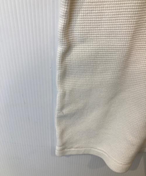 PALACE（パレス）PALACE (パレス) WAFFLE OVERLOCK T-SHIRT ホワイト サイズ:Lの古着・服飾アイテム