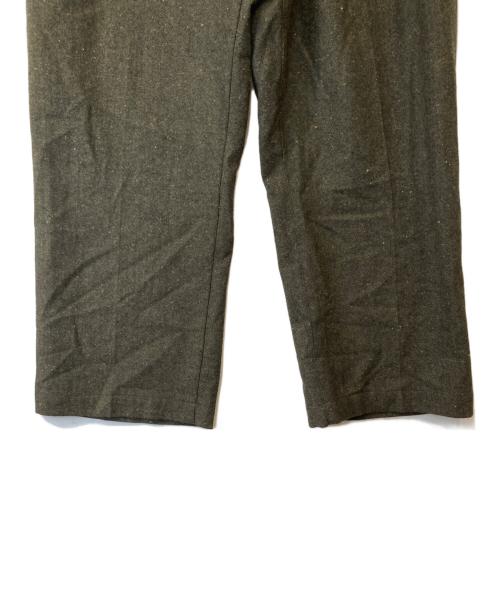 Lafayette（ラファイエット）Lafayette (ラファイエット) WOOL PLEATED TROUSERS　スラックス　LA221208 グリーン サイズ:34の古着・服飾アイテム