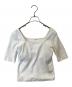 LOEFF（ロエフ）の古着「コットンリブスクエアTシャツ　8817-222-0034」｜ホワイト