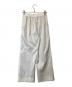 YORI (ヨリ) スプリングサテンワイドパンツ　YR22-23021SP ホワイト サイズ:38：7000円