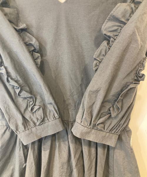 BORDERS at BALCONY（ボーダーズアットバルコニー）BORDERS at BALCONY (ボーダーズアットバルコニー) SABRINA DRESS ワンピース　BD2021-3E ブラック サイズ:38の古着・服飾アイテム