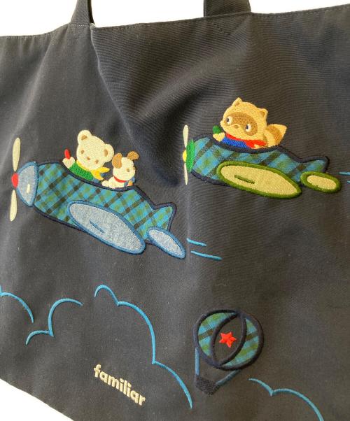 familiar（ファミリア）familiar (ファミリア) トートバッグ ネイビーの古着・服飾アイテム