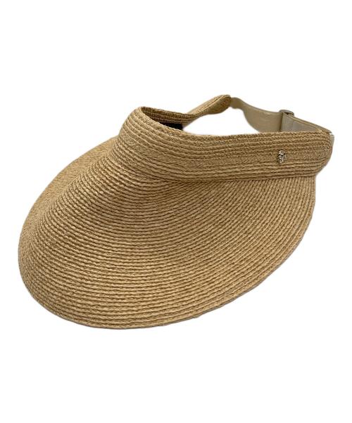 HELEN KAMINSKI（ヘレンカミンスキー）HELEN KAMINSKI (ヘレンカミンスキー) サンバイザー ベージュの古着・服飾アイテム