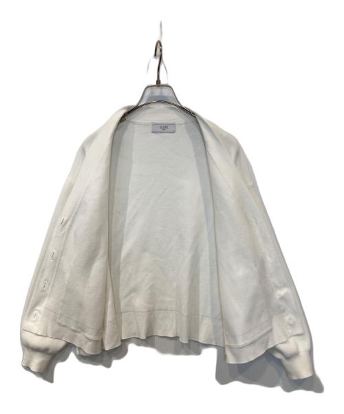 SLOBE IENA（スローブ イエナ）SLOBE IENA (スローブ イエナ) スムースニットカーディガン 24080912232110 ホワイト サイズ:FREEの古着・服飾アイテム