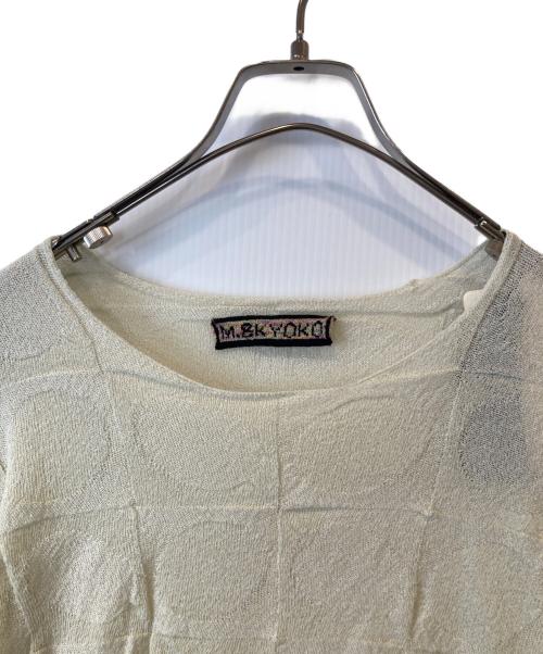 M.&KYOKO（エムアンドキョウコ）M.&KYOKO (エムアンドキョウコ) 半袖ニット KBAH551W-240 オリーブ サイズ:FREE 未使用品の古着・服飾アイテム